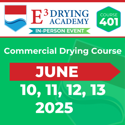 Commercial Drying Course - June 10-13 - 2025